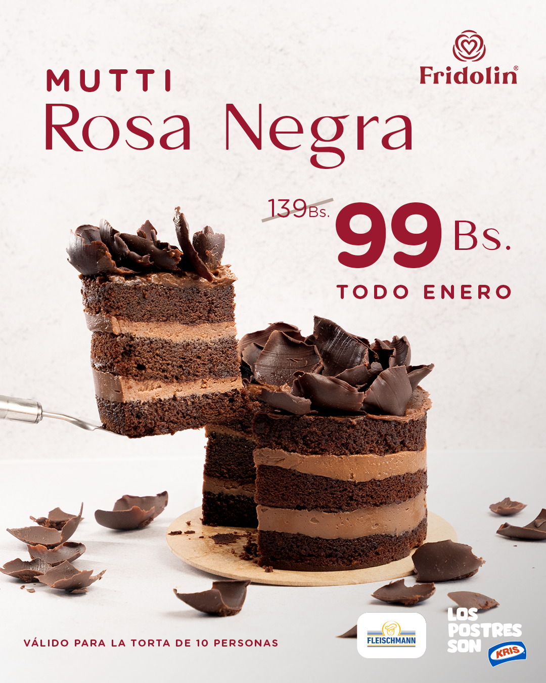 Torta rosa negra Mutti
